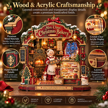 🎄 Mrs. Claus Christmas Bakery DIY Shadow Box Kit🎄