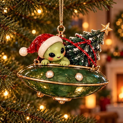 👽🎄 Christmas Alien UFO Ornaments – 6 Cute Cosmic Designs, Unique Christmas Tree Decorations & Holiday Gifts 🚀✨