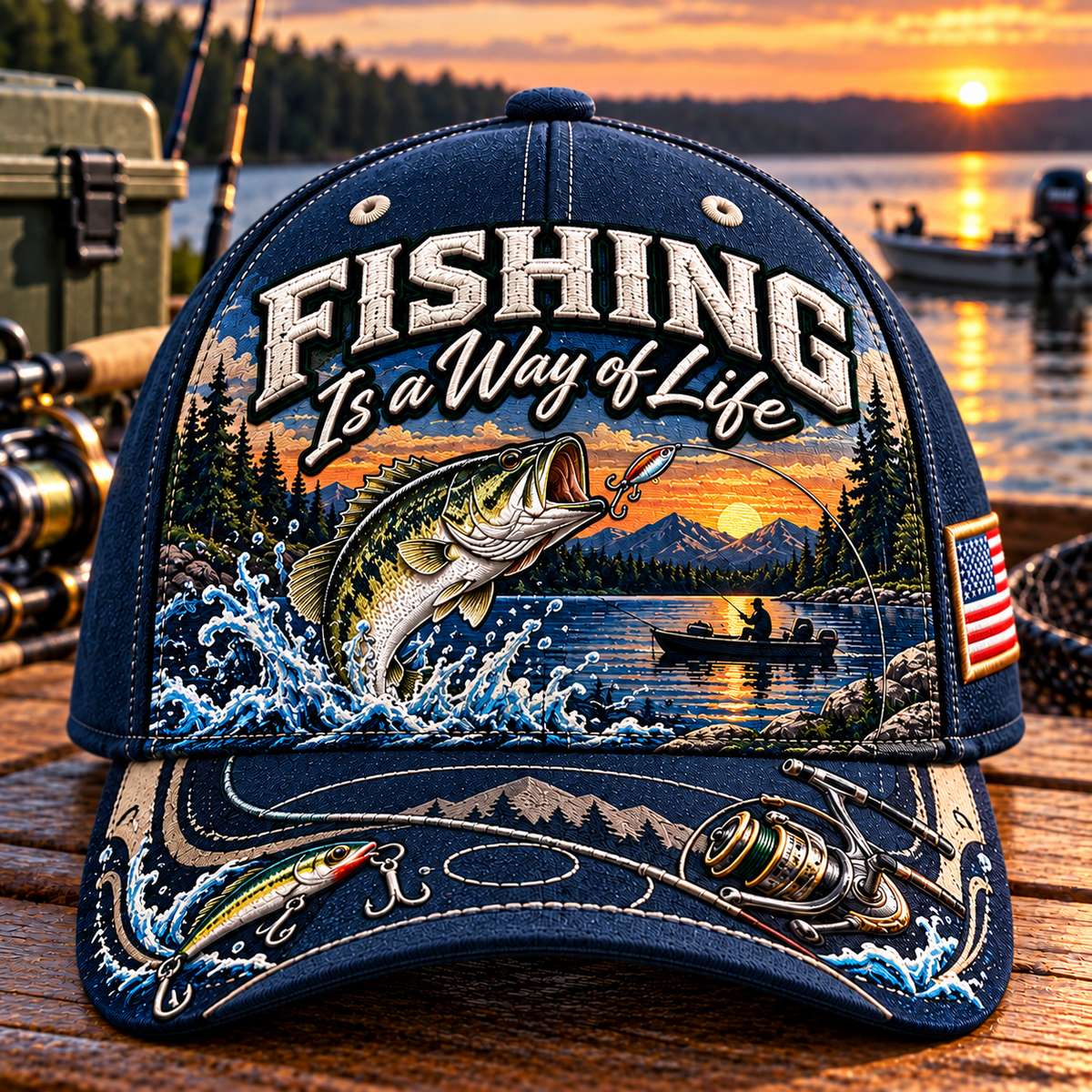 🇺🇸 Last Day Promo: 49% OFF🎣Fishing Is a Way of Life Baseball Cap