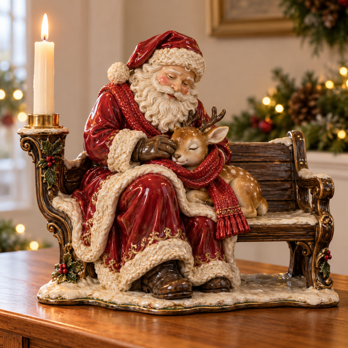 ✨Christmas Moments Figurine Candle Holder