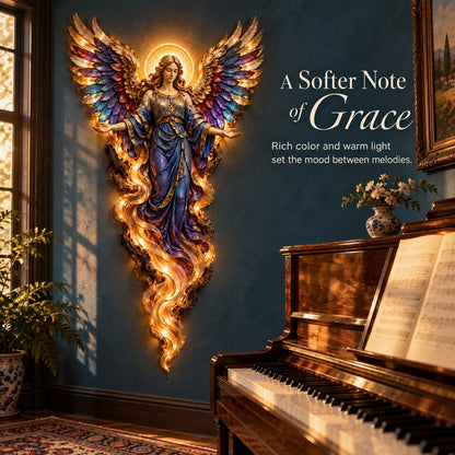 ✝️ Heavenly Radiance™ Lighted Angel Wall Sculpture ✨