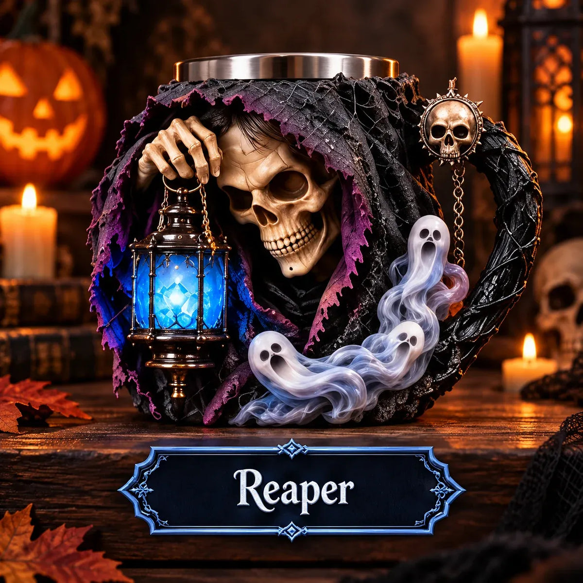 3D Halloween Character Mug Collection | 4 Sculpted Spooky Designs for Coffee, Décor & Collectors 👻