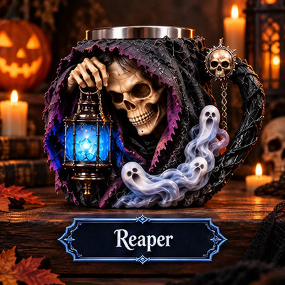 3D Halloween Character Mug Collection | 4 Sculpted Spooky Designs for Coffee, Décor & Collectors 👻