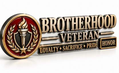 🎖️ 3D Veteran Legacy Metal Auto Emblem – 4 Designs, One Unbreakable Honor