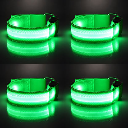4-Pack LED Horse Leg Visibility Straps – 3 Lighting Modes, 5 Color Options, Adjustable Fit for Evening Riding & Equestrian Activities