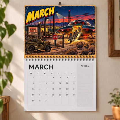 👽🐱 Cosmic Cat Invasion 2027 Calendar – Hilarious Alien Kitty Artwork for Cat Lovers & Sci-Fi Fans 🛸✨