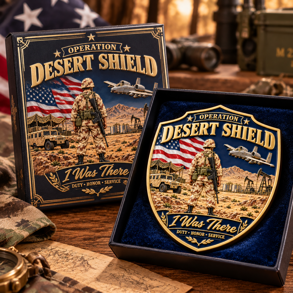 🇺🇸 Last Day Promo: 49% OFF 🎖️Operation Desert Shield I Was There Veteran Challenge Coin