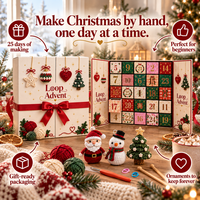🎄 2026 Christmas Crochet Countdown：Limited Edition Trendy Collectible