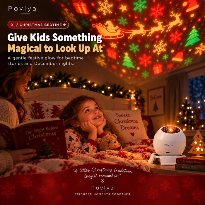 🎅 Turn Any Room Into a Christmas Wonderland – Holiday Projection Night Light