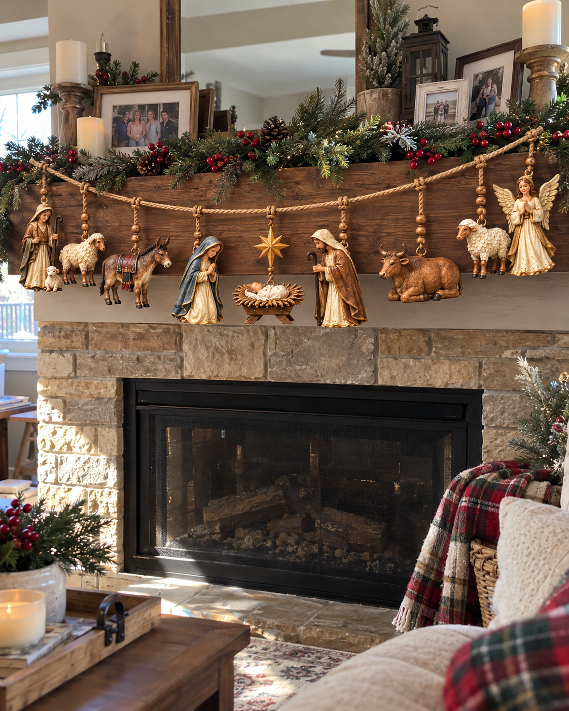 The First Christmas – 3D Nativity Story Hanging Garland | A Family Christmas Tradition