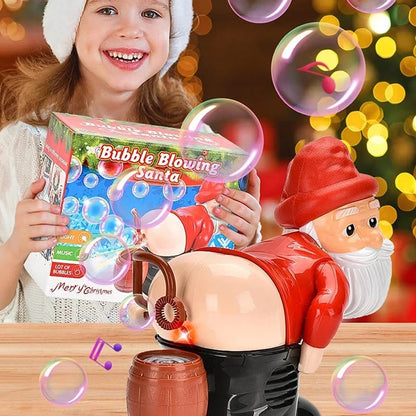Lustiger Weihnachtsmann Seifenblasenmaschine – mit Musik, Lichtern und weihnachtlichem Seifenblasenspaß