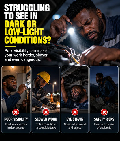 Hands-Free Vision LED Work Light Glasses
