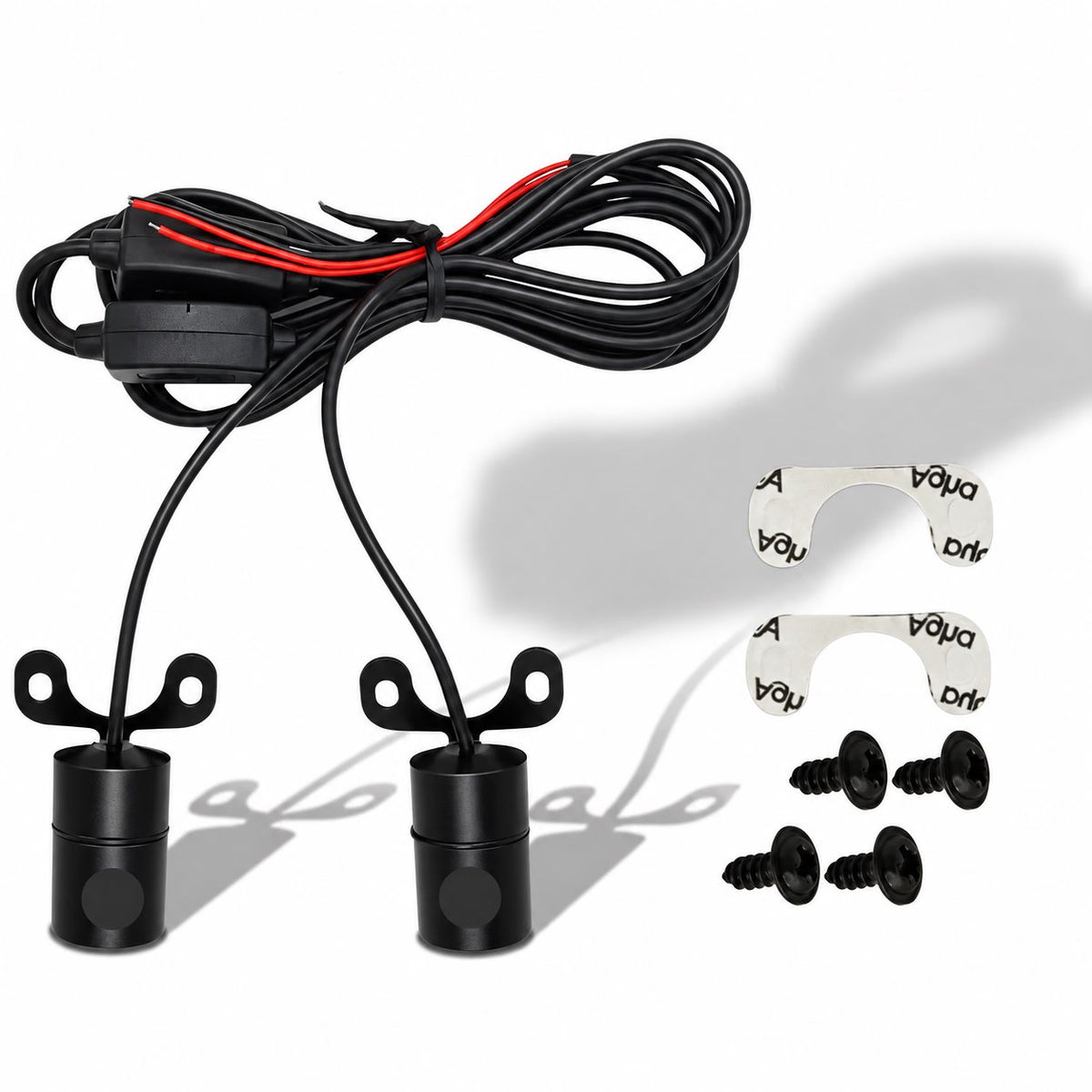 🏍️ Angel Wing Motorcycle LED Projector Lights