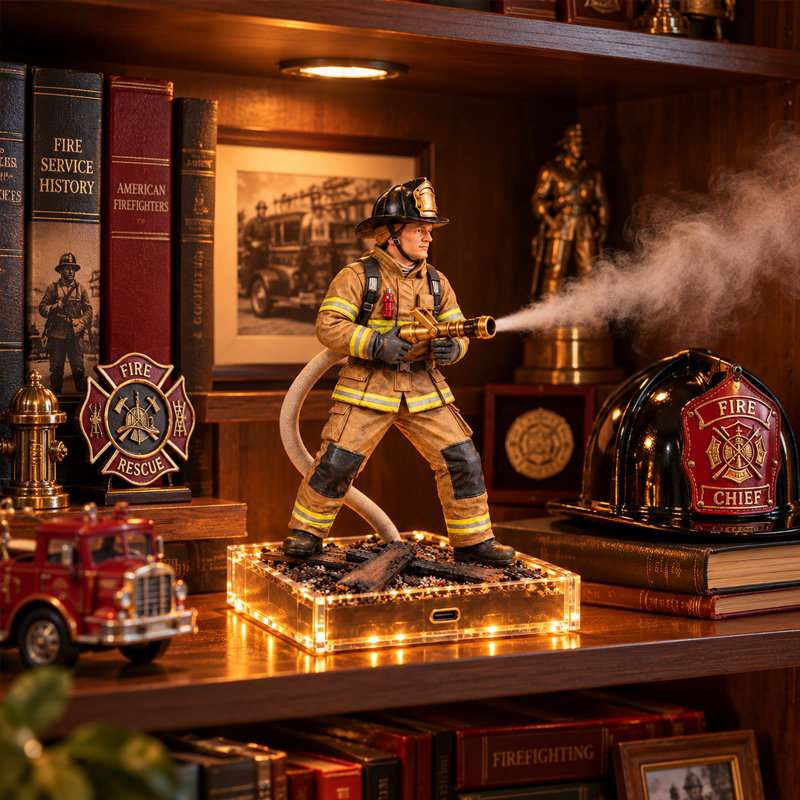 🚒 Firefighter Mist Humidifier | Hero-Inspired Desk Decor