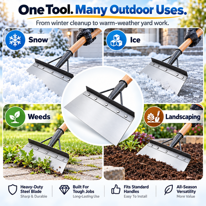 ⚒️All-Season Snow Removal & Garden Tool
