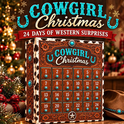 ⏳ Last Day 69% OFF – 🤠 Cowgirl Christmas Advent Calendar | 24 Days of Western-Inspired Surprises 🎄