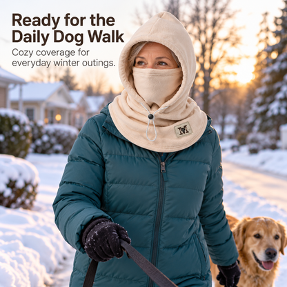 🥶 2-in-1 Winter Face Mask & Warm Hat, Windproof Cold-Weather Protection🎁