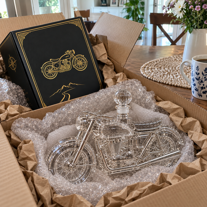 🏍️ Century Rider Heritage Reserve – 100 Years of the Open Road Commemorative Whiskey Decanter 🥃