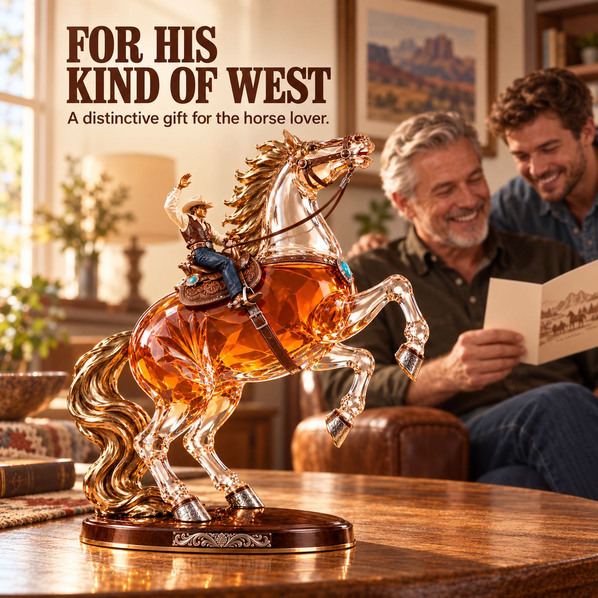 Untamed Spirit Rearing Horse Whiskey Decanter – Western Limited Collector’s Edition