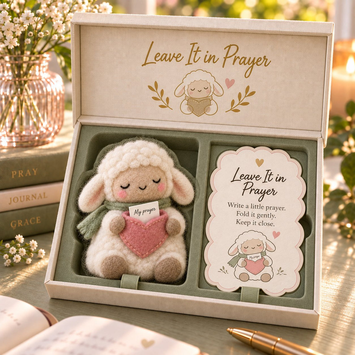 Faith-Inspired Felt Keepsake Gift Set | 6 Meaningful Designs with Matching Message Card & Gift Box 🎁