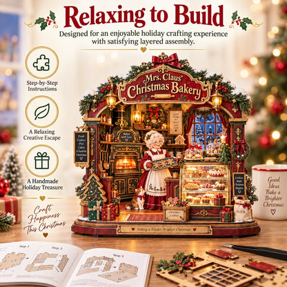 🎄 Mrs. Claus Christmas Bakery DIY Shadow Box Kit🎄