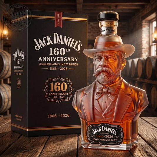 Jack Daniel’s 2026 160th‑Anniversary Bust Glass Decanter