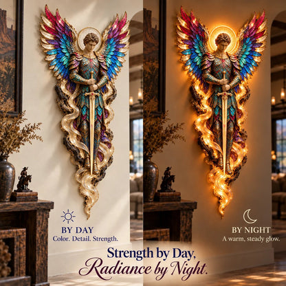 ✝️ Heavenly Radiance™ Lighted Angel Wall Sculpture ✨