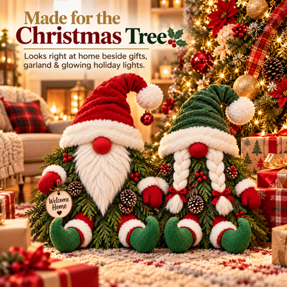 Christmas Evergreen Gnome Decorations