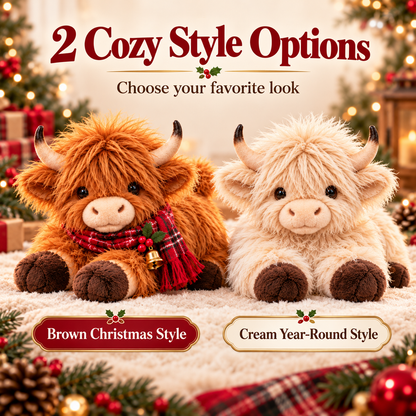 Fluffy Highland Cow Tissue Box Holder