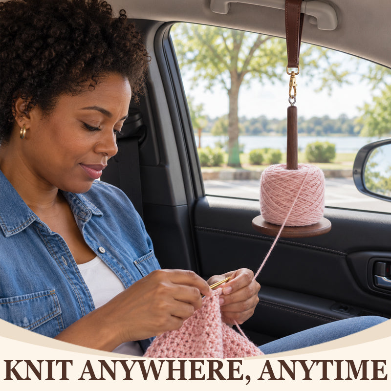 🧶 Portable Yarn Holder with Spinning Winding Stand