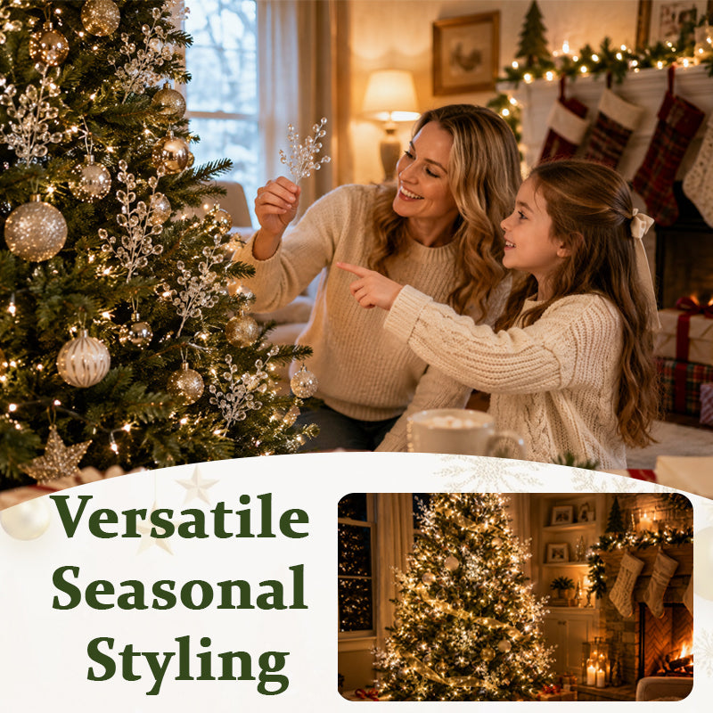 🎄💎 Frostlight Crystal Branch Decorations – Elegant Sparkling Accents for Christmas Trees, Weddings & Winter Décor ❄️✨