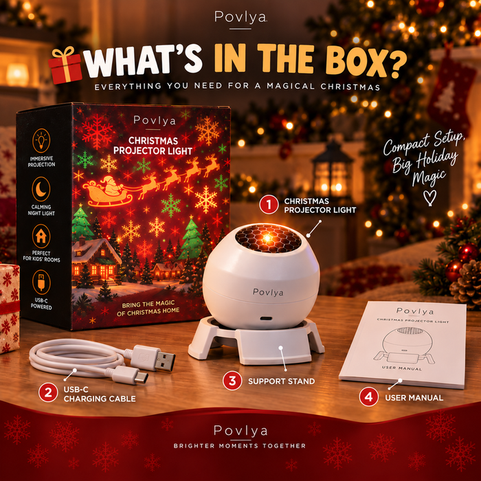 🎅 Turn Any Room Into a Christmas Wonderland – Holiday Projection Night Light