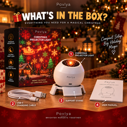 🎅 Turn Any Room Into a Christmas Wonderland – Holiday Projection Night Light