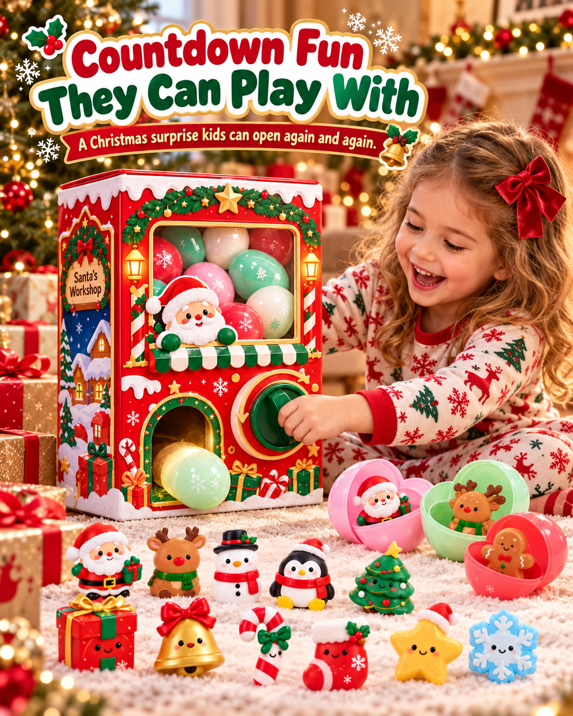 Santa’s Workshop Christmas Surprise Egg Machine