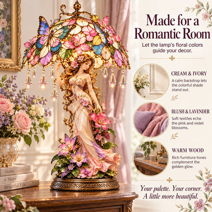Enchanted Butterfly Garden Table Lamp