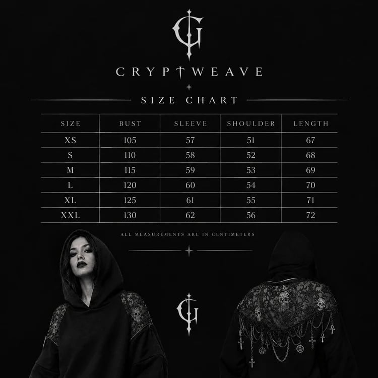 🖤 Gothic Reveal Hoodie for Alternative Fashion Lovers – Lace, Skull & Rose Design