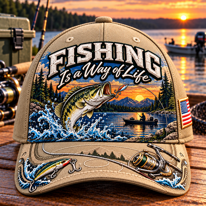 🇺🇸 Last Day Promo: 49% OFF🎣Fishing Is a Way of Life Baseball Cap