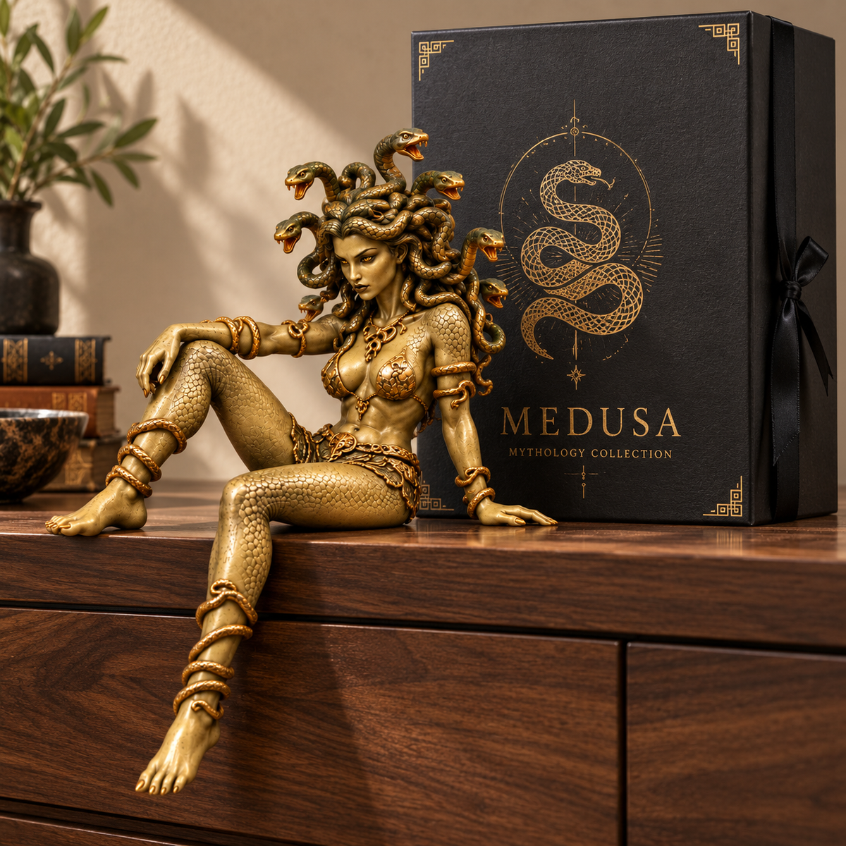 🔥 Last Day 49% OFF - 🐍 Medusa Goddess Shelf Sitter Statue | 4 Unique Gothic Mythology Styles (📦Buy 2 Free Shipping)