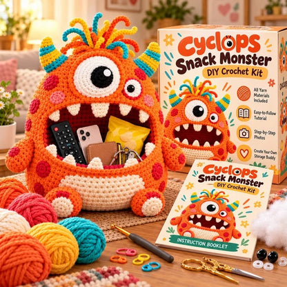 👾🧶Clutter Munchers Hungry Monster DIY Crochet Storage Buddies
