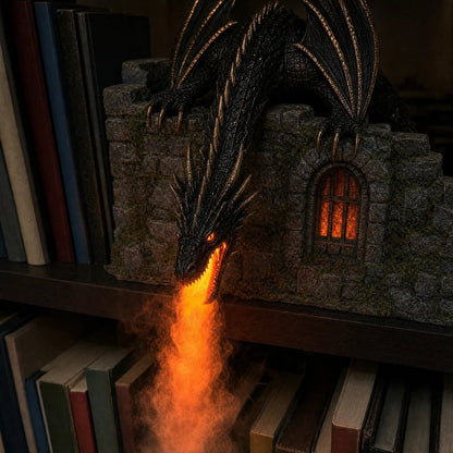 🐉 Dragon Castle Mist Sprayer | LED Fire Breath Light, Humidifier & Air Purifier