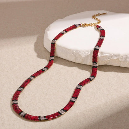 🐍Serpent Statement Necklace – A Symbol of Mystery & Power✨