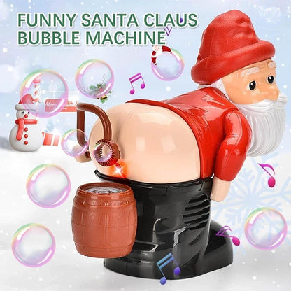 Lustiger Weihnachtsmann Seifenblasenmaschine – mit Musik, Lichtern und weihnachtlichem Seifenblasenspaß