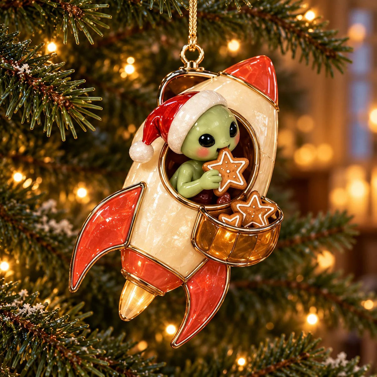 👽🎄 Christmas Alien UFO Ornaments – 6 Cute Cosmic Designs, Unique Christmas Tree Decorations & Holiday Gifts 🚀✨