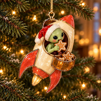 👽🎄 Christmas Alien UFO Ornaments – 6 Cute Cosmic Designs, Unique Christmas Tree Decorations & Holiday Gifts 🚀✨