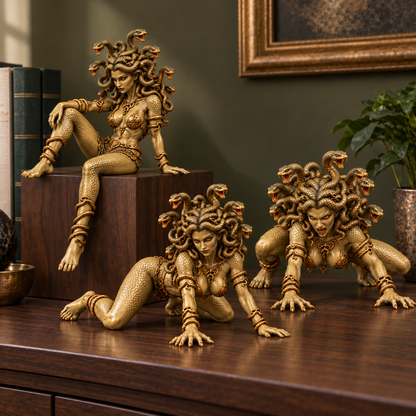 🔥 Last Day 49% OFF - 🐍 Medusa Goddess Shelf Sitter Statue | 4 Unique Gothic Mythology Styles (📦Buy 2 Free Shipping)