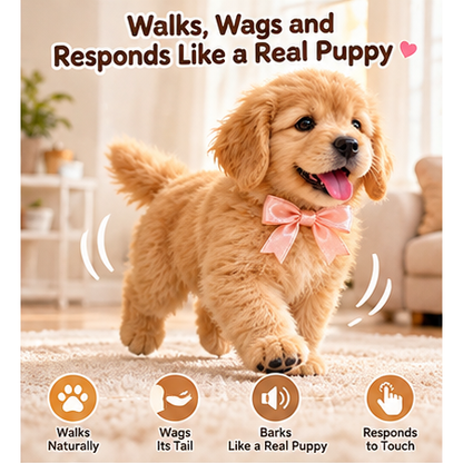 🎄49% OFF🐕🐾 Golden Buddy™ Realistic Robot Golden Retriever Puppy