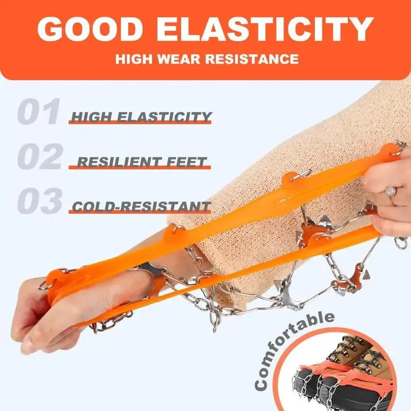 🛠️Lightweight Crampons Anti-Slip Traction Snow Grips for Walking