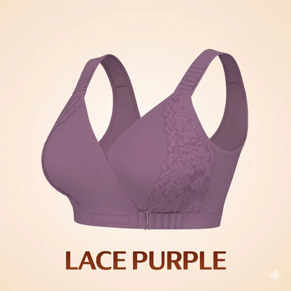 EaseWrap™ Front-Closure Wireless Comfort Bra – Adjustable Straps & Gentle Support