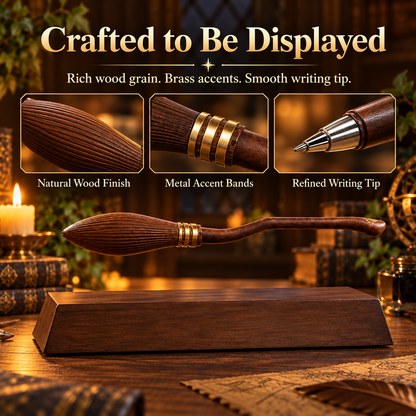 The Wizard’s Broom – Magnetic Levitation Pen & Fantasy Desk Decor