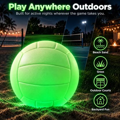 Glow-in-the-Dark Volleyball – Full-Size Night Play Ball